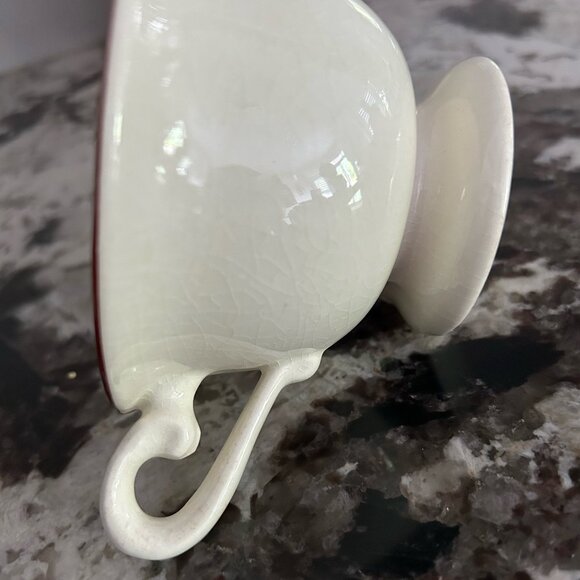 Vintage Set of 2 Staffordshire England Winking Tea Cups - Picture 10 of 10